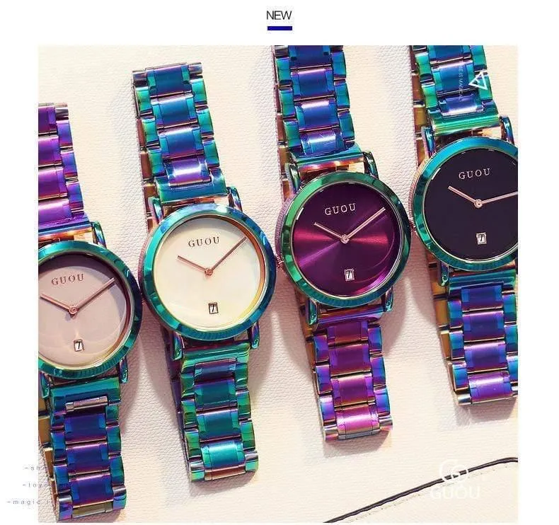 Frauenuhren Bunte Montre Femme Damenuhr Armbanduhren Für Frauen Uhr Frauen Kalender reloj mujer saat