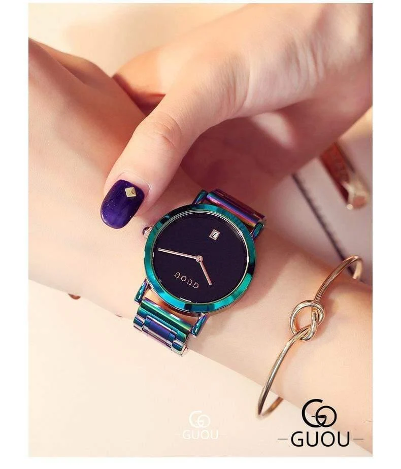 Frauenuhren Bunte Montre Femme Damenuhr Armbanduhren Für Frauen Uhr Frauen Kalender reloj mujer saat