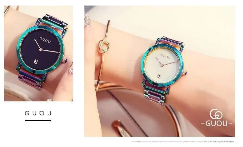 Frauenuhren Bunte Montre Femme Damenuhr Armbanduhren Für Frauen Uhr Frauen Kalender reloj mujer saat