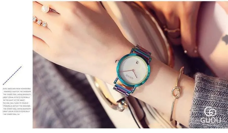 Frauenuhren Bunte Montre Femme Damenuhr Armbanduhren Für Frauen Uhr Frauen Kalender reloj mujer saat