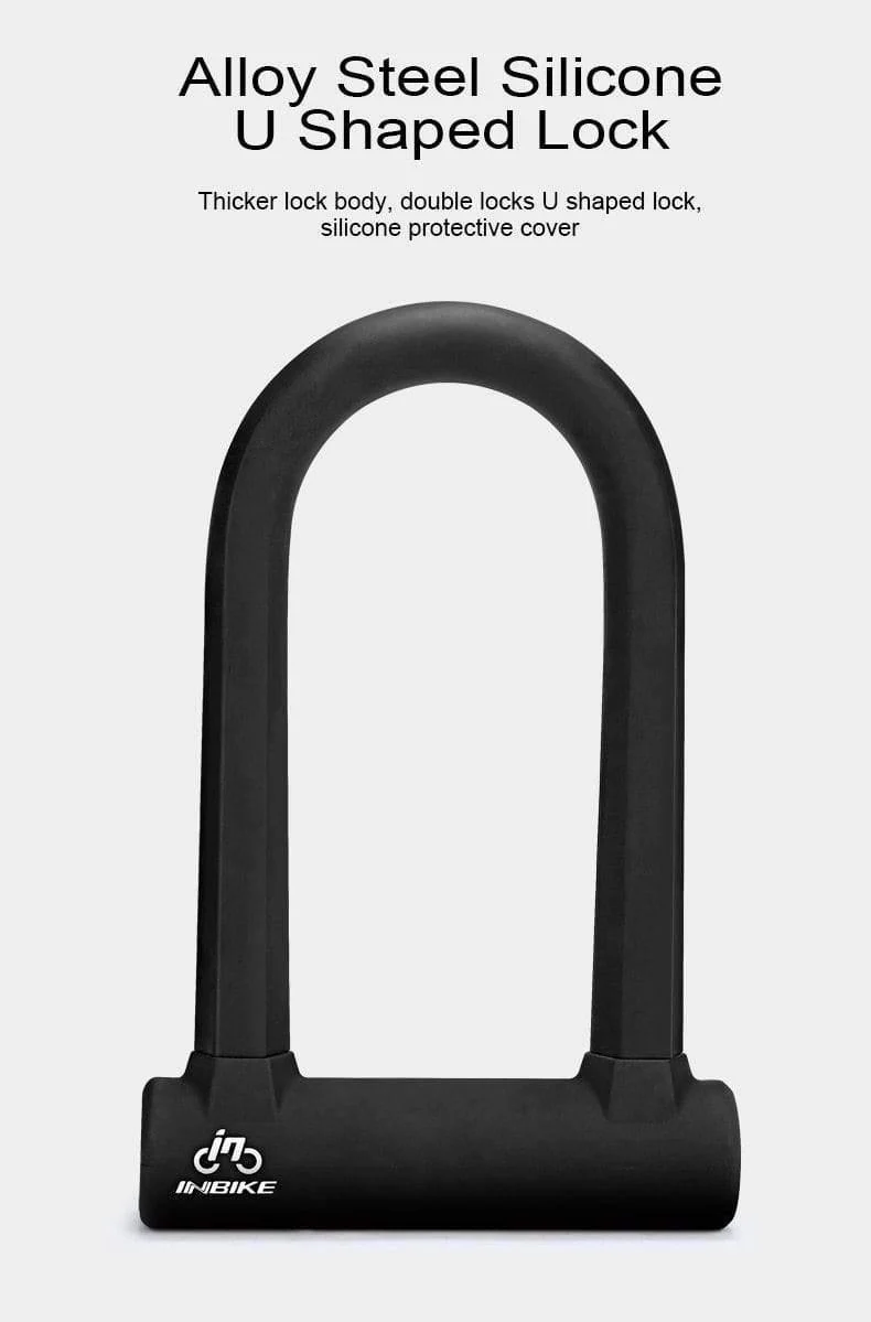 Fahrrad U-Schloss Anti-Diebstahl MTB Rennrad Fahrradschloss Radfahren Zubehör Heavy Duty Stahl Sicherheit Fahrrad Kabel U-schlösser Set