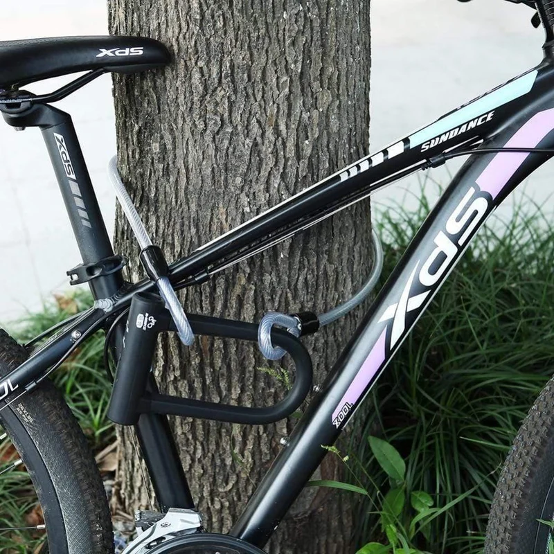 Fahrrad U-Schloss Anti-Diebstahl MTB Rennrad Fahrradschloss Radfahren Zubehör Heavy Duty Stahl Sicherheit Fahrrad Kabel U-schlösser Set