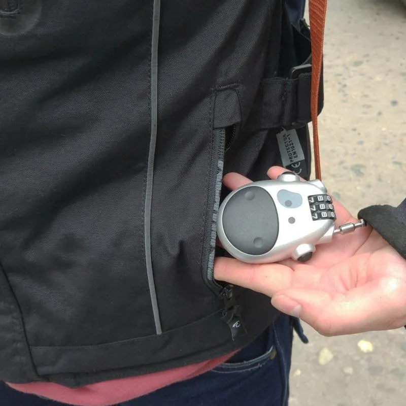 MINI Kabel Fahrradschloss Kuh Passwort Helmschloss Tragbares Radfahren MTB Rennrad Motorrad Helmschloss Zubehör