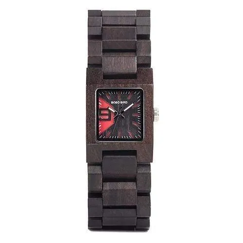 25 mm kleine Damenuhren aus Holz, Quarz-Armbanduhr, Uhren, beste Freundin, Geschenke, Relogio feminin, in Holzbox