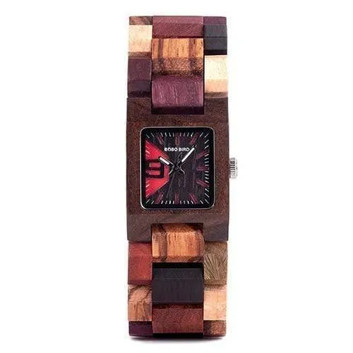 25 mm kleine Damenuhren aus Holz, Quarz-Armbanduhr, Uhren, beste Freundin, Geschenke, Relogio feminin, in Holzbox