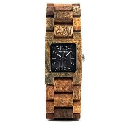 25 mm kleine Damenuhren aus Holz, Quarz-Armbanduhr, Uhren, beste Freundin, Geschenke, Relogio feminin, in Holzbox