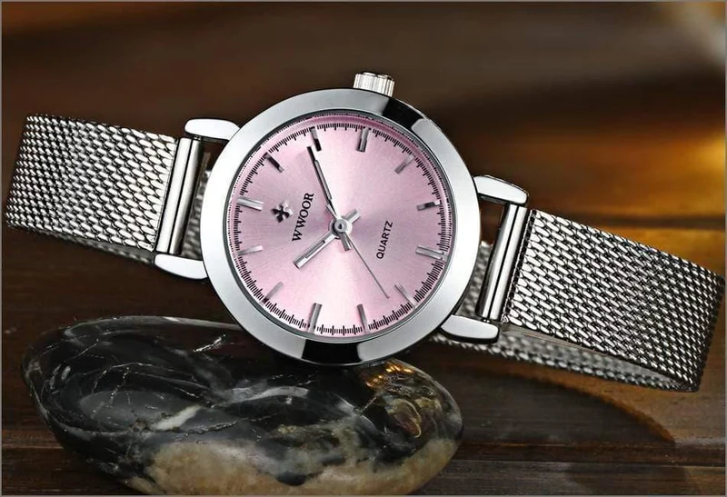 Frauen Uhren Quarz Rose Gold Kleid Damen Uhr Marke Luxus Kleine Uhr Edelstahl Mesh Armband Armbanduhr Geschenke