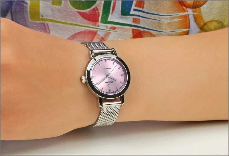 Frauen Uhren Quarz Rose Gold Kleid Damen Uhr Marke Luxus Kleine Uhr Edelstahl Mesh Armband Armbanduhr Geschenke
