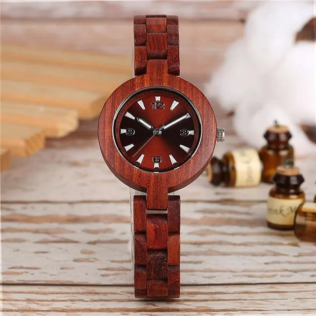 Natürliche Ahorn Bambus Holz Uhren Damen Modische Quarz Armbanduhr frauen Armband Weiblichen Uhr Relogio Feminino