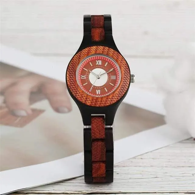 Natürliche Ahorn Bambus Holz Uhren Damen Modische Quarz Armbanduhr frauen Armband Weiblichen Uhr Relogio Feminino