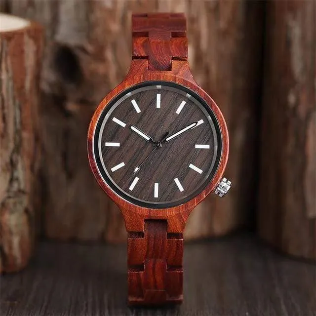 Natürliche Ahorn Bambus Holz Uhren Damen Modische Quarz Armbanduhr frauen Armband Weiblichen Uhr Relogio Feminino