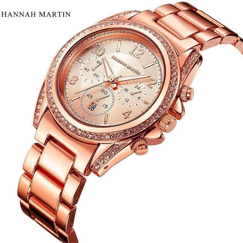 Frauen Uhren Rose Gold Uhr Frauen Uhren Luxus Diamant Damen Uhr Saat Uhr relogio feminino reloj mujer