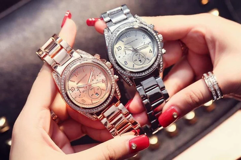 Frauen Uhren Rose Gold Uhr Frauen Uhren Luxus Diamant Damen Uhr Saat Uhr relogio feminino reloj mujer