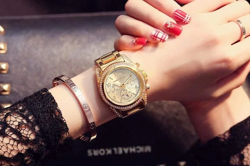 Frauen Uhren Rose Gold Uhr Frauen Uhren Luxus Diamant Damen Uhr Saat Uhr relogio feminino reloj mujer