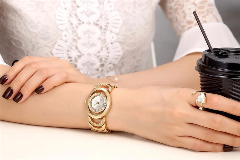 Uhr Frauen Luxus Marke armband Damen Quarz-Uhr Geschenke Für Mädchen Voller Edelstahl Strass armbanduhren whatch
