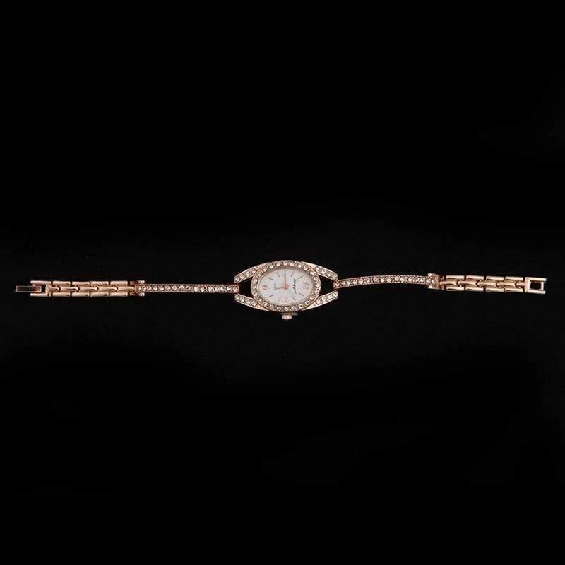 Strass Rose Gold Uhren Frauen Edelstahl Armband Diamante Quarzuhr Frauen Kleid Uhren weibliche stunden