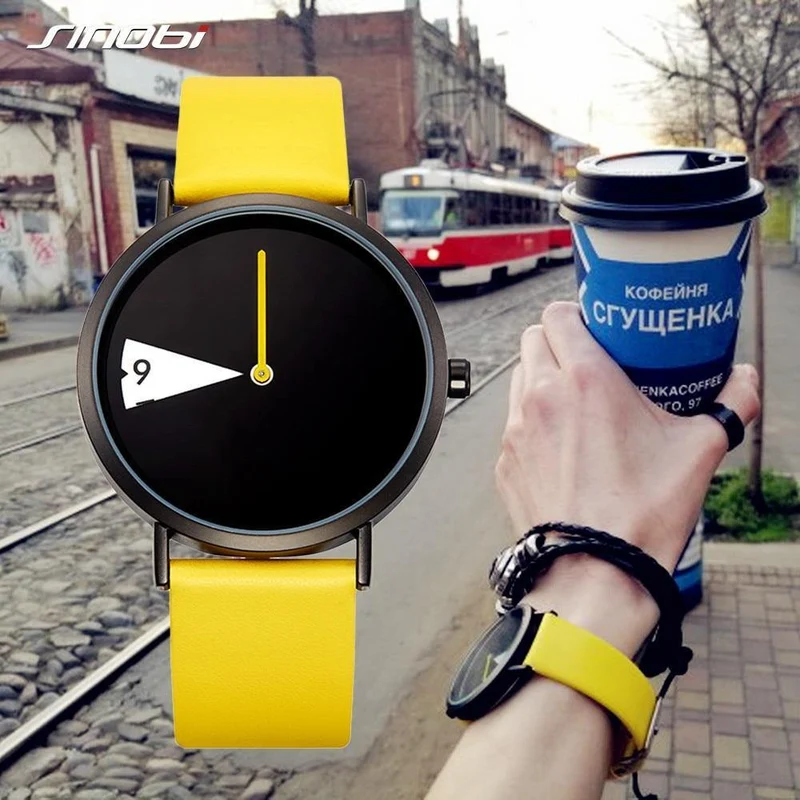 Uhren Frauen Uhr Mode Kreativität Leder Casual Fashion Watch Damen Große Förderung Uhren sk19