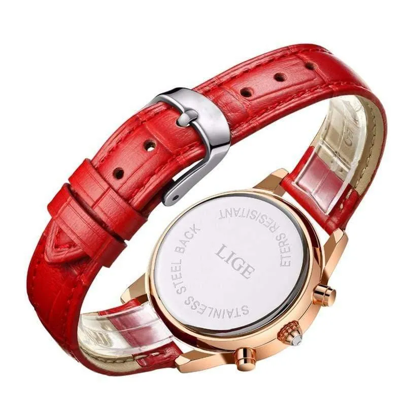 Frauen Uhr Mode Lässig Leder Quarzuhr Damen Diamant Kleid Uhren Weiblichen geschenk Relogio feminino