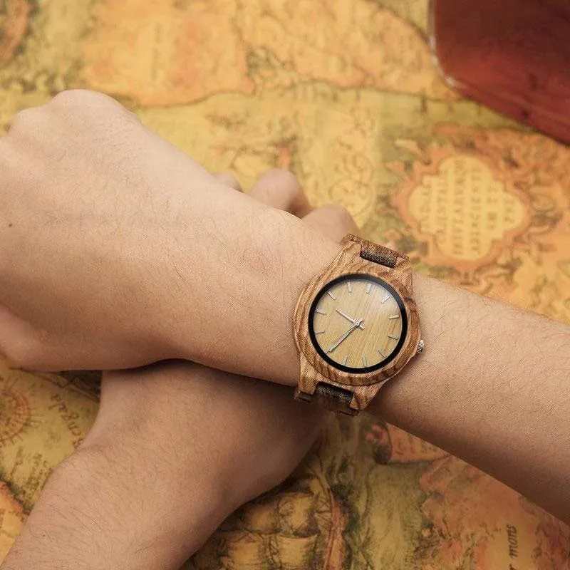 Holz Damen Uhr Stunde Sport relogio feminino Zegarek Damski frauen Uhren Strap Holz Plaid