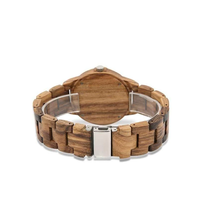 Holz Damen Uhr Stunde Sport relogio feminino Zegarek Damski frauen Uhren Strap Holz Plaid