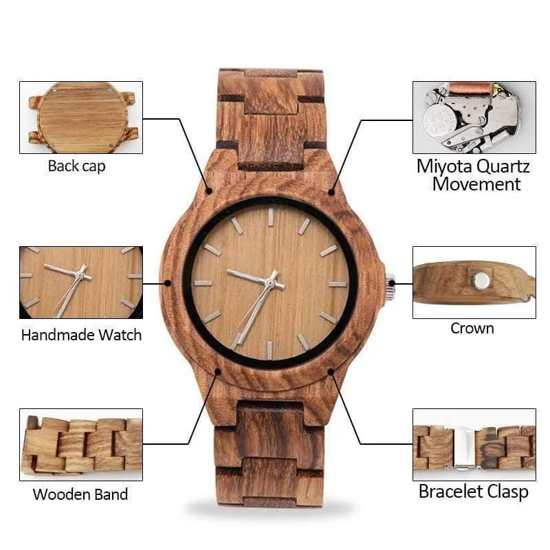 Holz Damen Uhr Stunde Sport relogio feminino Zegarek Damski frauen Uhren Strap Holz Plaid