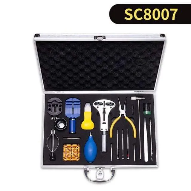 Uhrreparatur-Tools Kit Gehäuseöffner Link Federstab-Entferner Uhrmacher-Reparaturgeräte Set Schraubendreher Pinzette