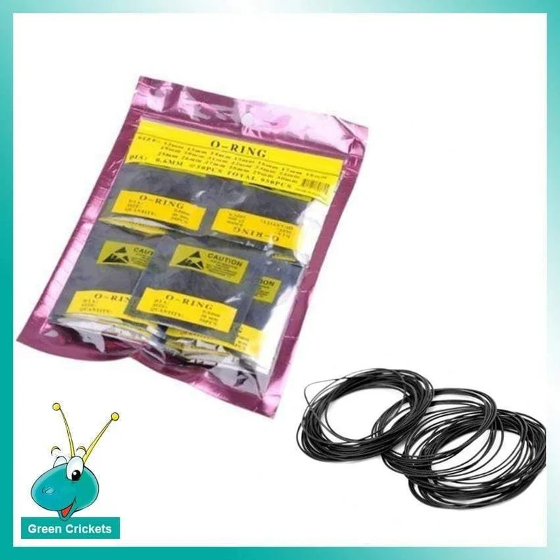 950pcs 0.5mm Durchmesser-Gummi-O-Ring-Uhr-Kasten-Rückseiten-Dichtung Gummidichtungs-Unterlegscheiben Ersatzuhr O-Ring Für Uhrmacher