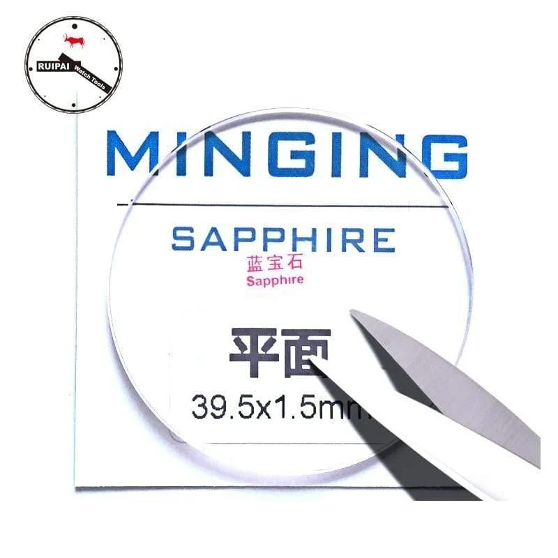 SF-150 1.5 mm Saphirkristall-Uhrenglas 35 mm 35.5 mm 36 mm 36.5 mm 37 mm 37.5 mm Saphir-Uhrenglas für Damenuhr