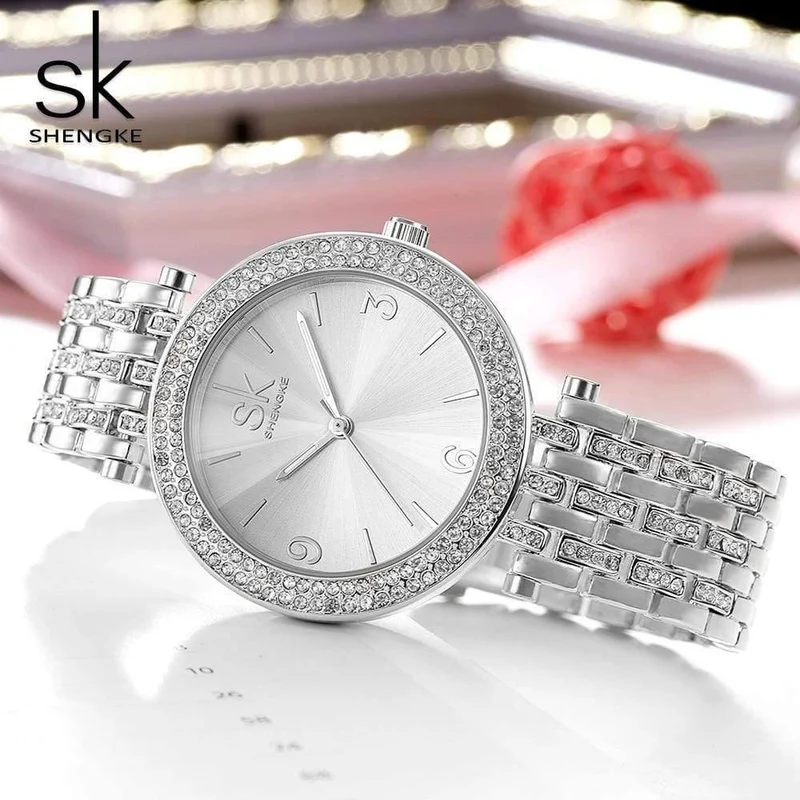 Frauen Uhr Marken Kristall Splitter Sexy Diamant Design Armband Uhren Damen Kristall Uhren Relogio feminino