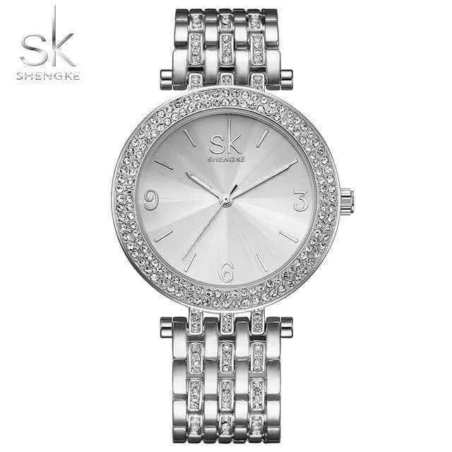 Frauen Uhr Marken Kristall Splitter Sexy Diamant Design Armband Uhren Damen Kristall Uhren Relogio feminino