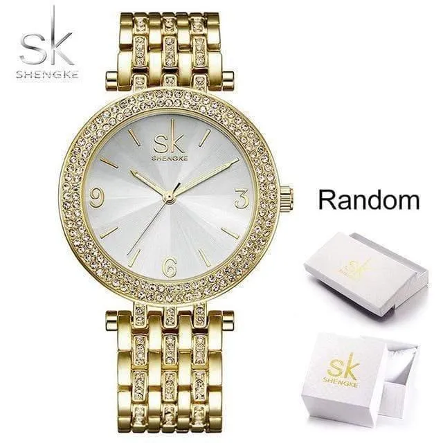 Frauen Uhr Marken Kristall Splitter Sexy Diamant Design Armband Uhren Damen Kristall Uhren Relogio feminino