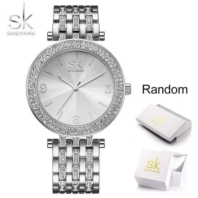 Frauen Uhr Marken Kristall Splitter Sexy Diamant Design Armband Uhren Damen Kristall Uhren Relogio feminino