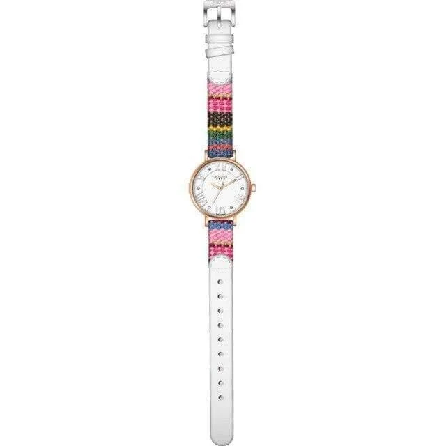 Drama Dame Damenuhr Japan Movt Strass Mode Uhr Stunden Kleid Armband Leder Mädchen Geburtstagsgeschenkbox