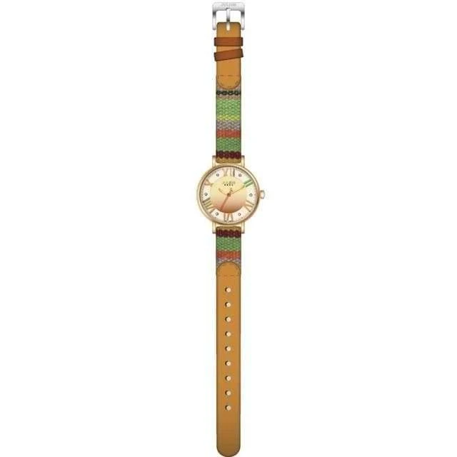 Drama Dame Damenuhr Japan Movt Strass Mode Uhr Stunden Kleid Armband Leder Mädchen Geburtstagsgeschenkbox
