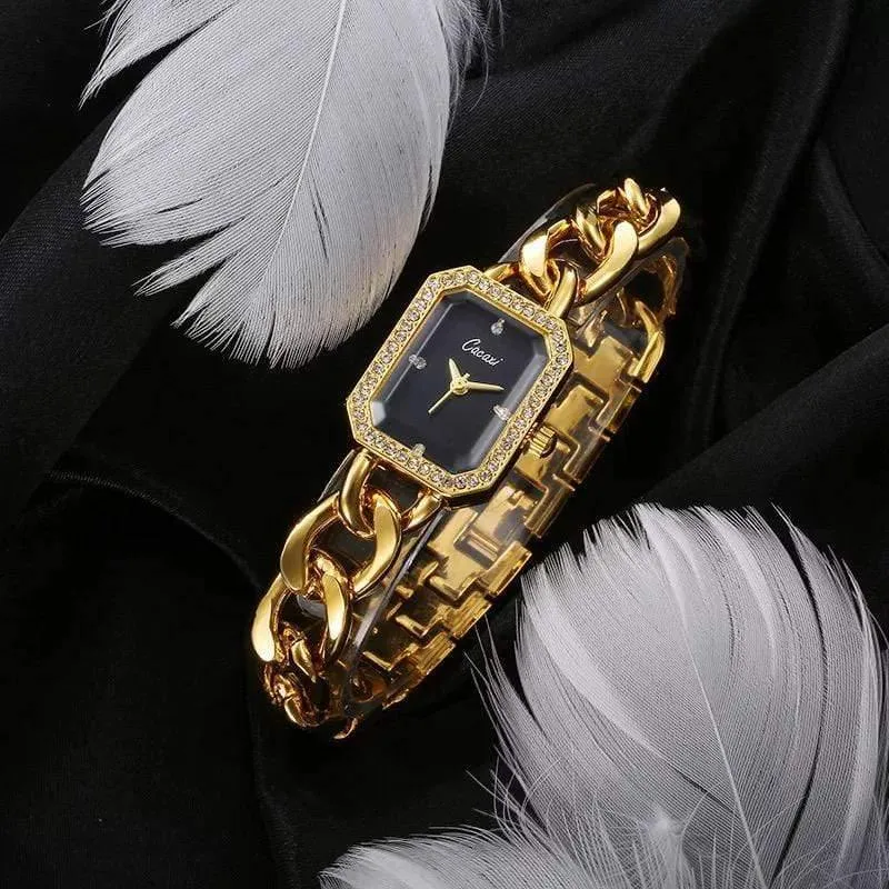 Frauen Uhr Luxus Mode Quarz-uhr Frauen Casual Kette Armband Armbanduhren Reloj Mujer Montre Femme