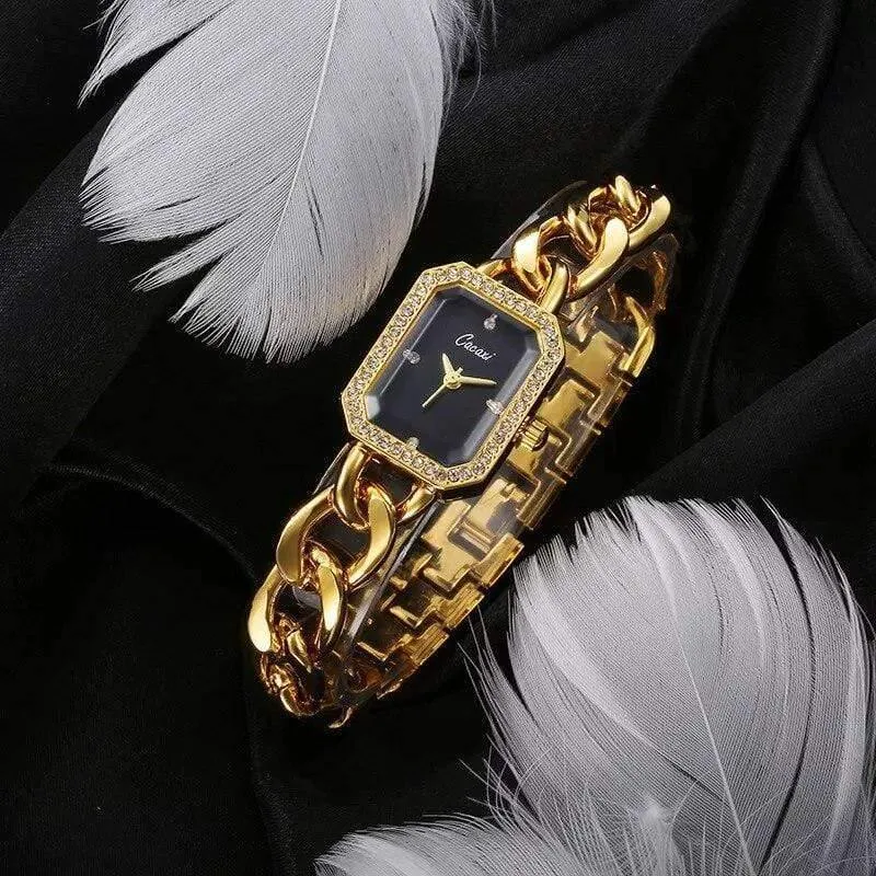 Frauen Uhr Luxus Mode Quarz-uhr Frauen Casual Kette Armband Armbanduhren Reloj Mujer Montre Femme
