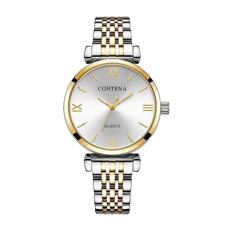 Frauen Armbanduhr Luxus Strass Voller Stahl frauen Uhren Quarz Saati Montre Femme Uhren Mujer Uhr