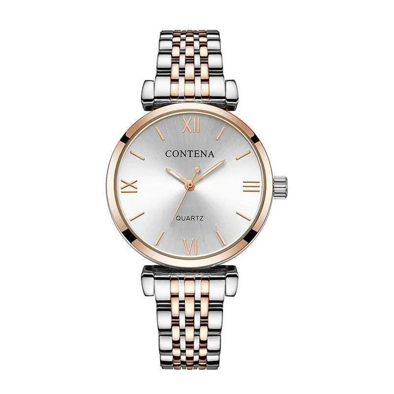 Frauen Armbanduhr Luxus Strass Voller Stahl frauen Uhren Quarz Saati Montre Femme Uhren Mujer Uhr