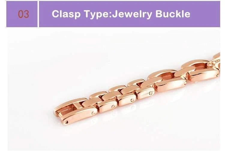 Uhr Damen Armband Gold Strass Damen Quarzuhr Wasserdicht Stoßfest mit Original Geschenkbox