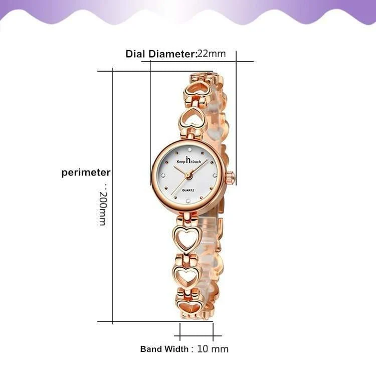 Uhr Damen Armband Gold Strass Damen Quarzuhr Wasserdicht Stoßfest mit Original Geschenkbox
