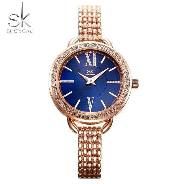 Schmuck Geschenke für Frauen Luxus Schwarz Stahl Quarzuhr Marke Frauen Uhren Mode Damen Uhr Relogio Feminino