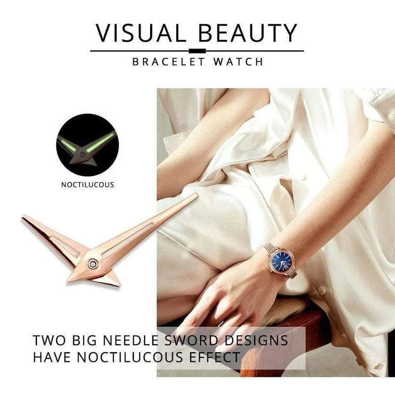Schmuck Geschenke für Frauen Luxus Schwarz Stahl Quarzuhr Marke Frauen Uhren Mode Damen Uhr Relogio Feminino
