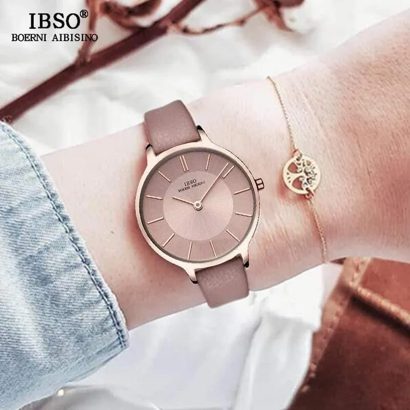 Quarzuhr Frauen Echtes Leder Frauen Uhren Luxus Damen Uhr Montre Femme