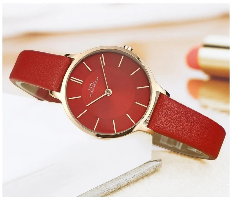 Quarzuhr Frauen Echtes Leder Frauen Uhren Luxus Damen Uhr Montre Femme