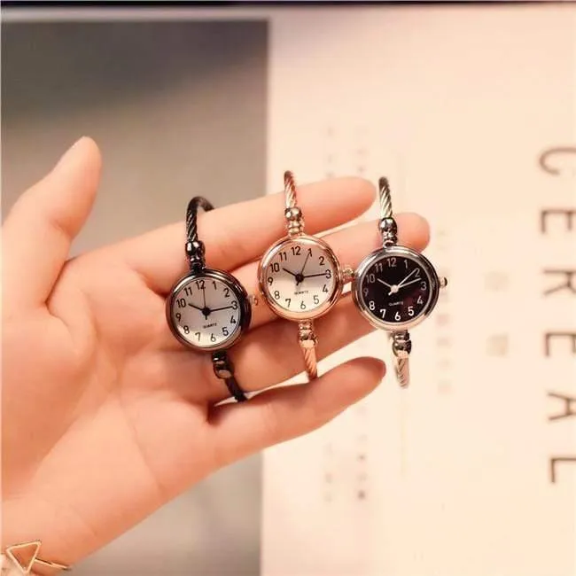 Damenuhren, beliebte Marke, einfache Zahlen-Armbanduhr, Retro-Damen-Quarz-Armbanduhr, Orologio Donna