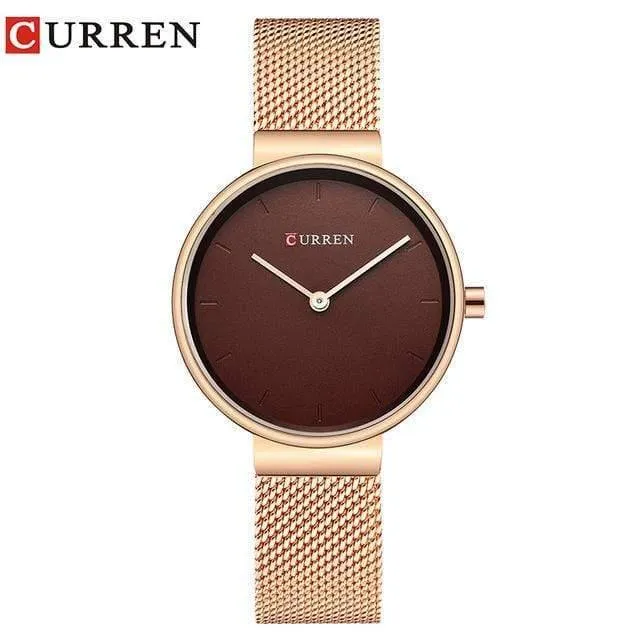Frauen Uhr Mode Kleid Damen Uhren Edelstahl Quarz Armbanduhr Heißer Verkauf Saat Uhr relogios feminino