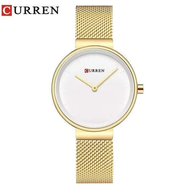 Frauen Uhr Mode Kleid Damen Uhren Edelstahl Quarz Armbanduhr Heißer Verkauf Saat Uhr relogios feminino