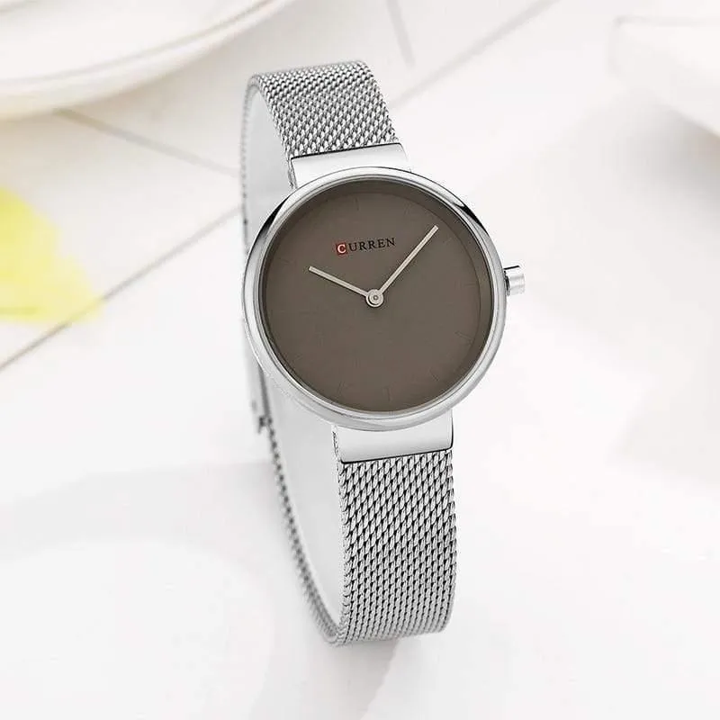 Frauen Uhr Mode Kleid Damen Uhren Edelstahl Quarz Armbanduhr Heißer Verkauf Saat Uhr relogios feminino