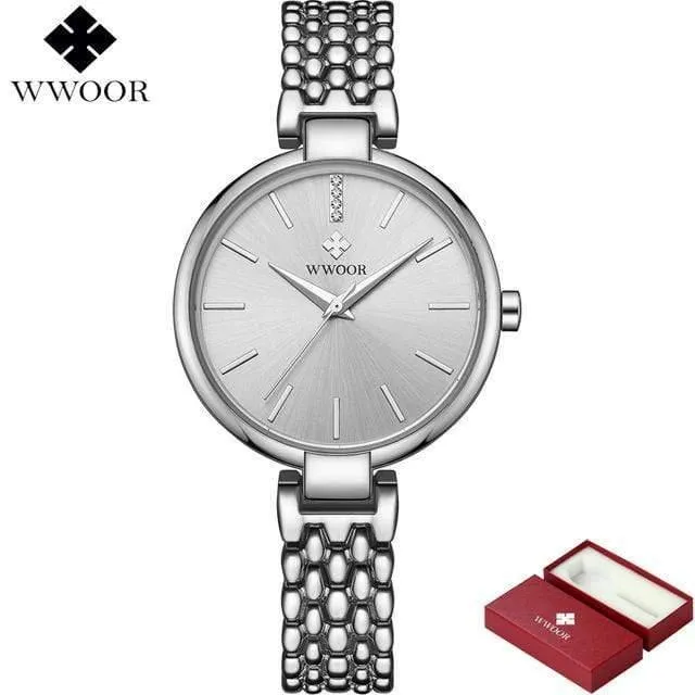 Uhren frauen quarzuhr damen marke mode wasserdicht armband armbanduhr weibliche uhr relogio feminino