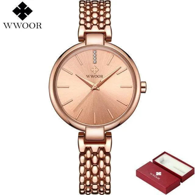 Uhren frauen quarzuhr damen marke mode wasserdicht armband armbanduhr weibliche uhr relogio feminino